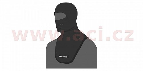 kukla Balaclava Deluxe Micro Fleece, OXFORD (černá, s průduchy a dlouhým límcem)